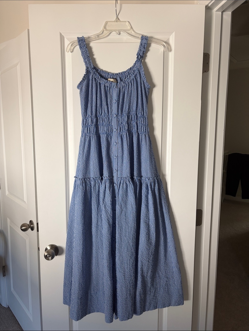 Tuckernuck Blue Smocked Strap Dress